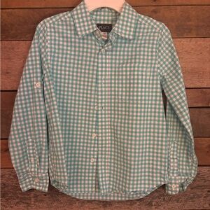 Children's Place Teal Checkered Shirt